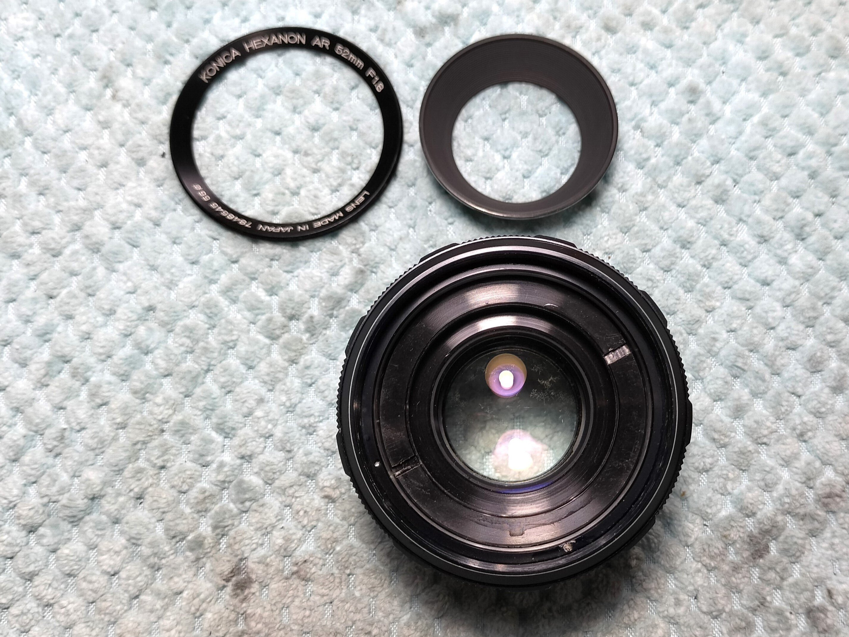 Konica Hexanon AR 52mm F/1.8の分解｜フィルムカメラ修理のアクアカメラ