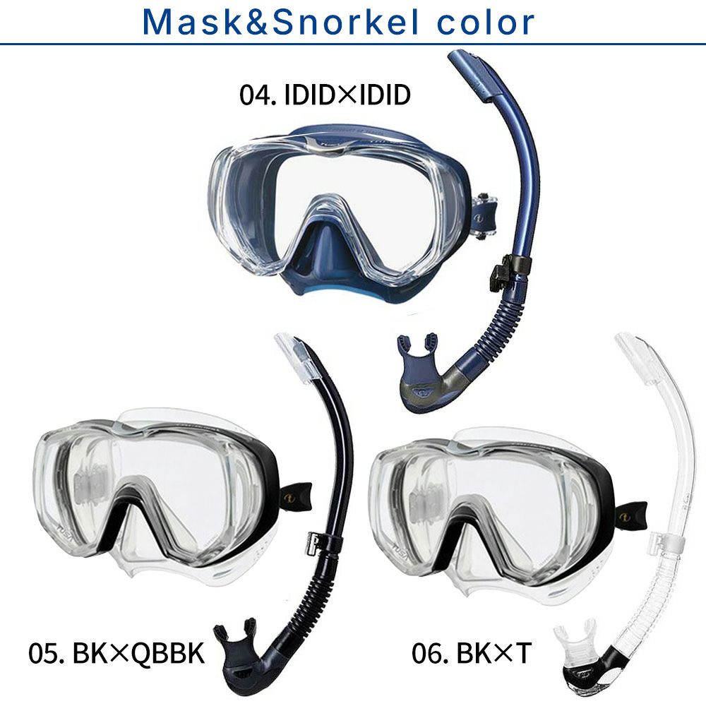 ダイビング マスク シュノーケル フィン セット 軽器材 3点セット TUSA