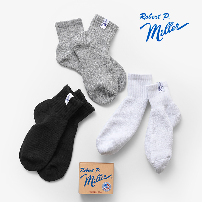 MILLER ミラー アソート ショートソックス 靴下 3足組 338c-mn