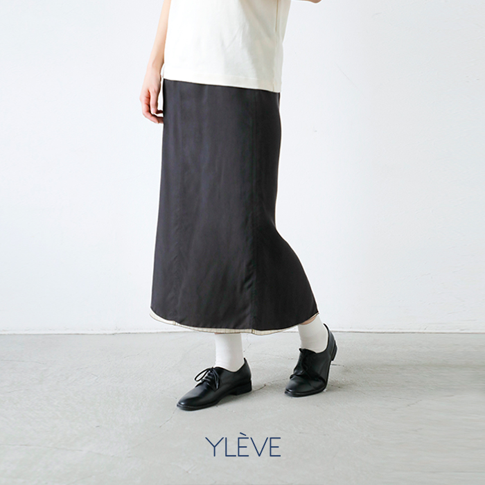 YLEVE イレーヴ キュプラ ツイル 2way イージー スカート “CUPRA TWILL