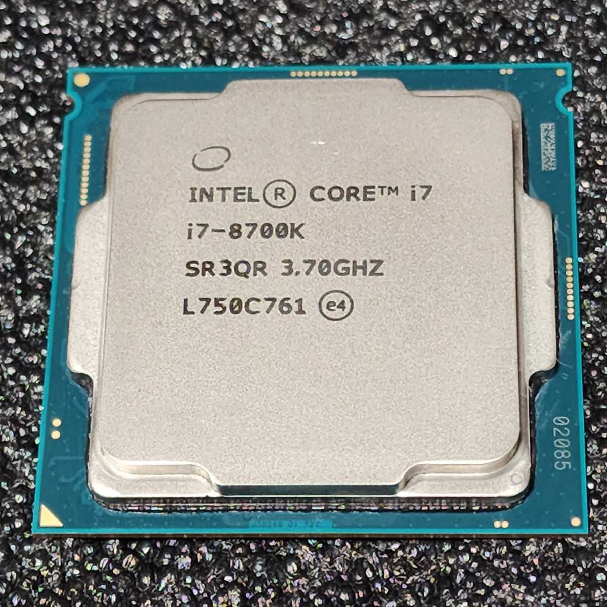 CPU Intel Core i7 8700K 3.7GHz 6コア12スレッド CoffeeLake PCパーツ