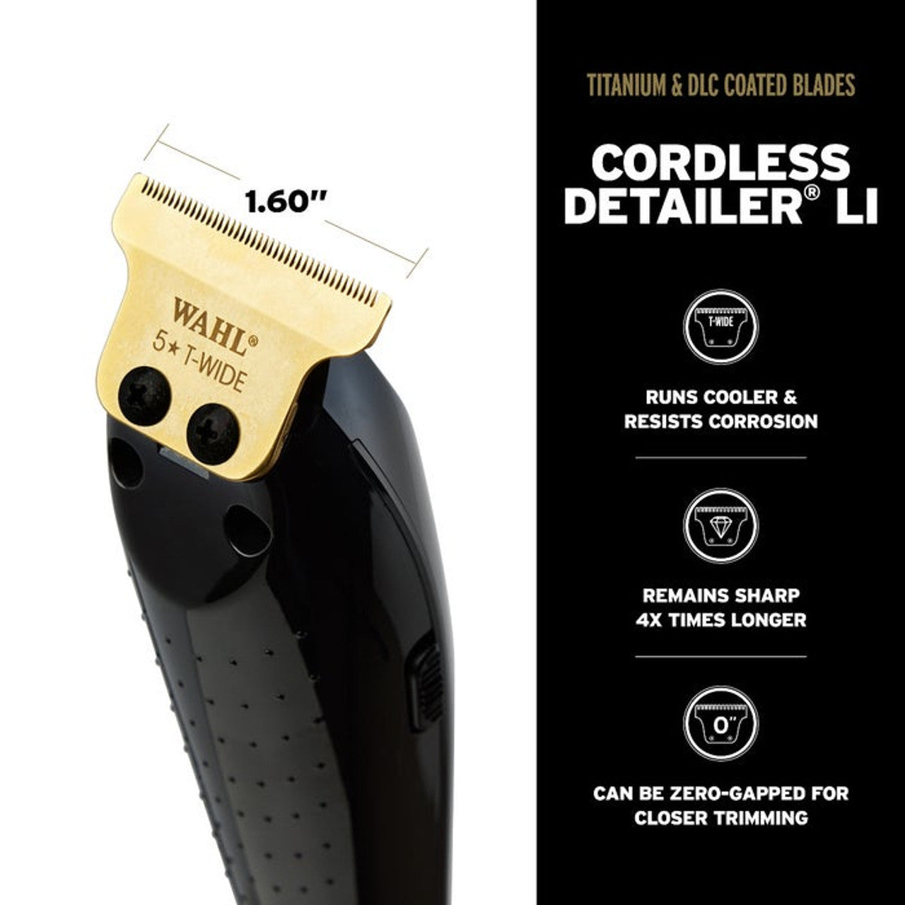 Wahl® 5-Star Cordless Black Barber Magic Clip Clipper & Detailer