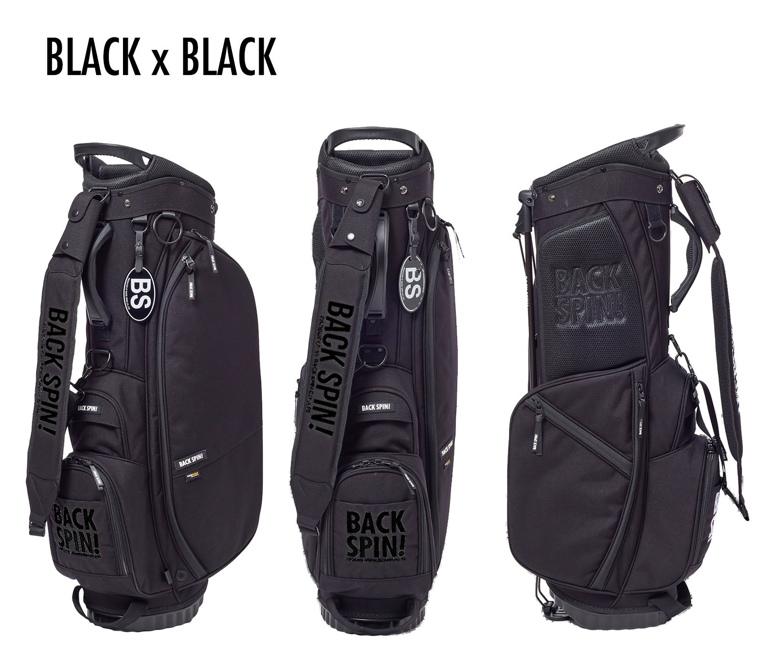 NEW【BACK SPIN!】CORDURA NYLON CADDIE BAG-SOLID- – バックスピン