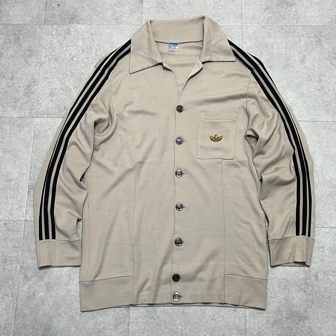 超希少 アディダス 70s 西ドイツ製 トラックジャケット メタルボタン