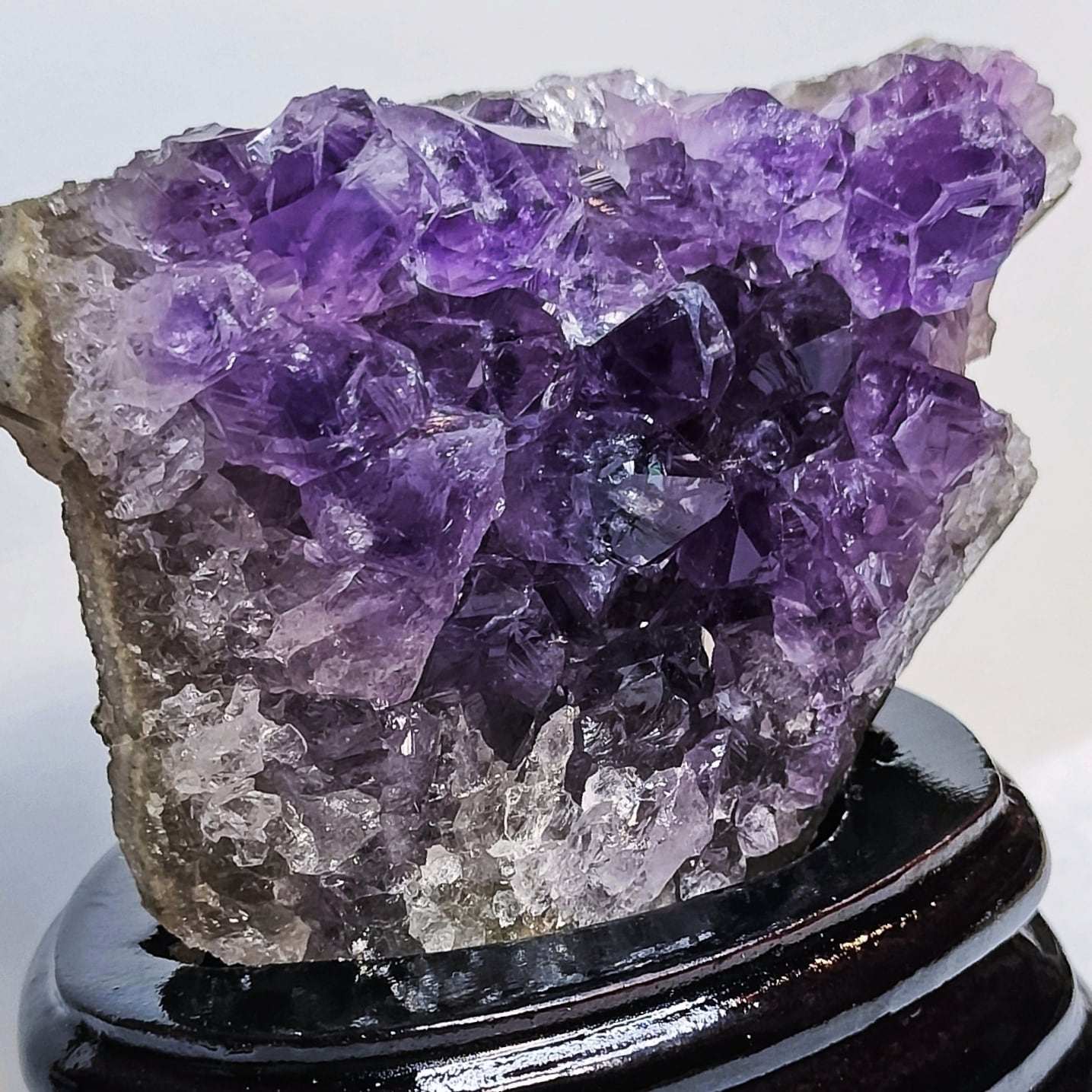 高品質 天然 ウルグアイ産 アメジストクラスター 原石 高さ10cm 横幅
