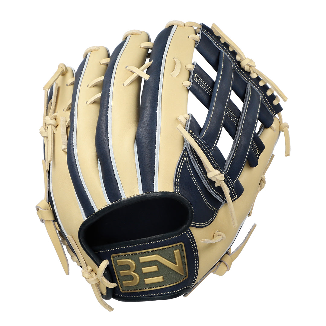 硬式用グラブ 外野手用 ネイビー×キャメル