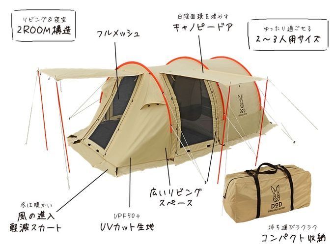 カマボコテント ミニ」の最新の販売情報 ＆ 実物をレビュー