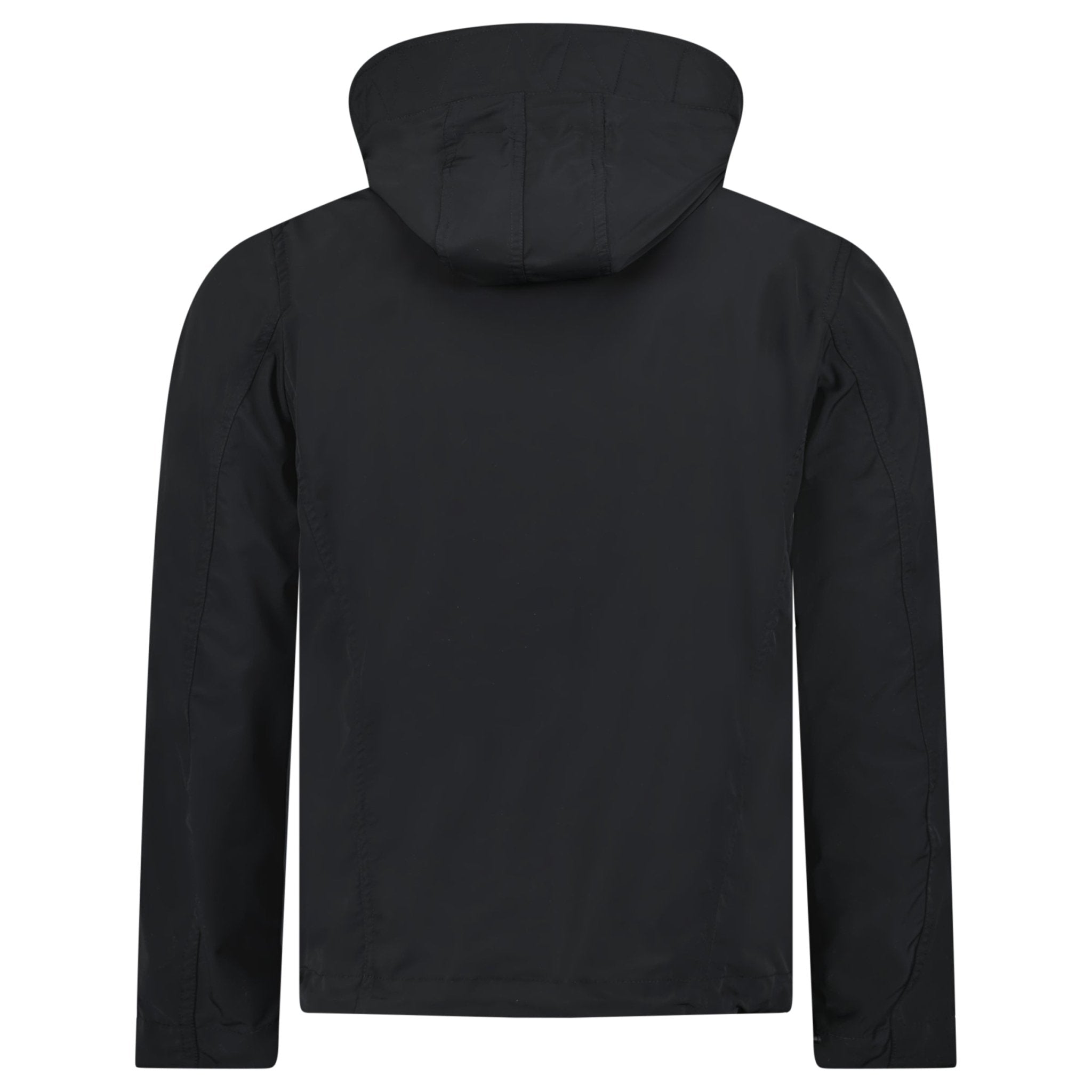 Burberry 'Hargrave' Zip-Up Logo Hooded Rain Jacket Black - Outlet