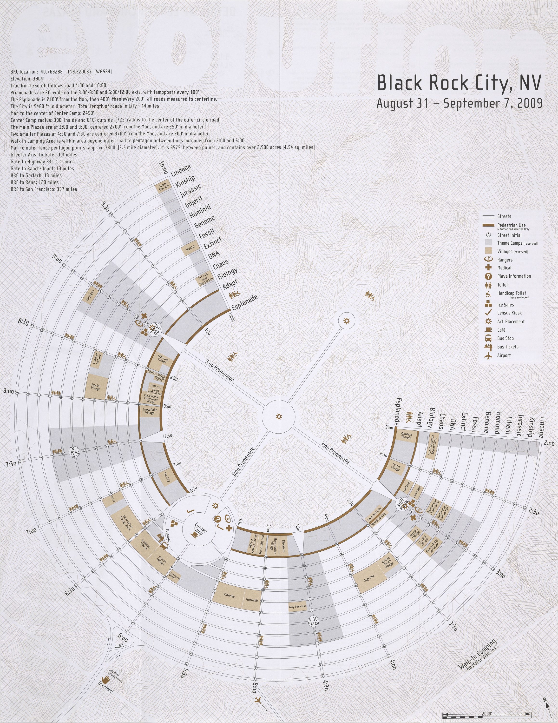 Extraordinary run of Burning Man maps and guides 2000-2015 - Rare