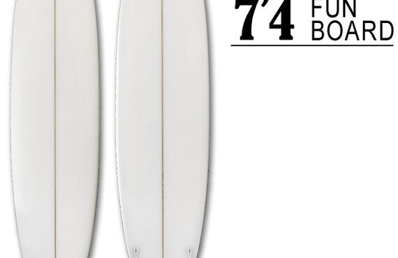 SCELL】ファンボード7'4 白 | 憧れのサーフィングッズを通販で購入