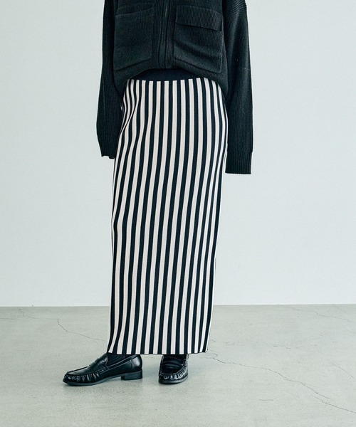 セール】12ゲージストライプニットスカート 133262（スカート