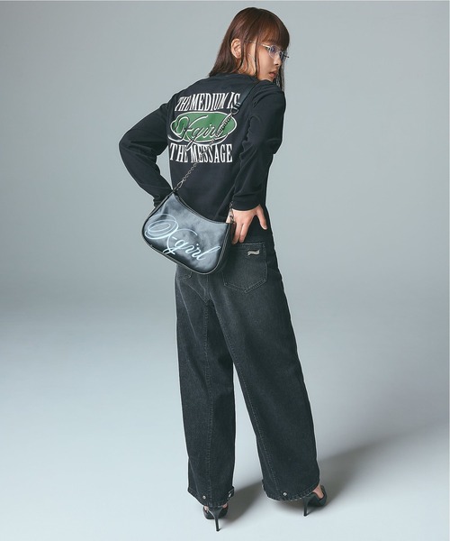 SPRAY SCRIPT LOGO SHOULDER BAG（ショルダーバッグ）｜X-girl