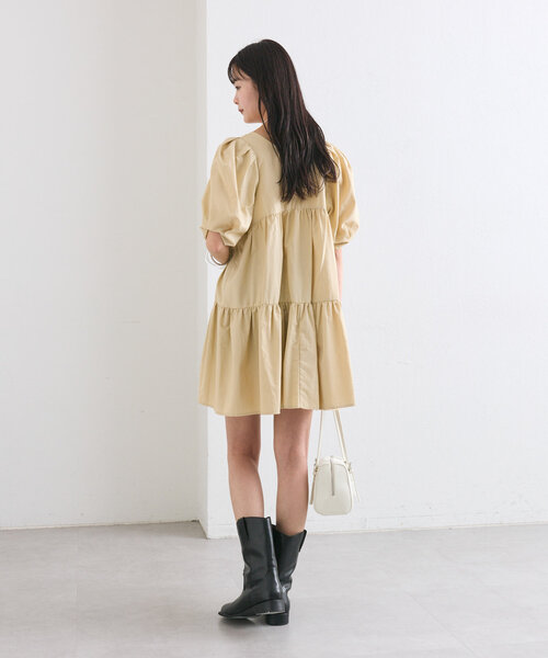 セール】ティアードミニワンピース（ワンピース）｜mystic