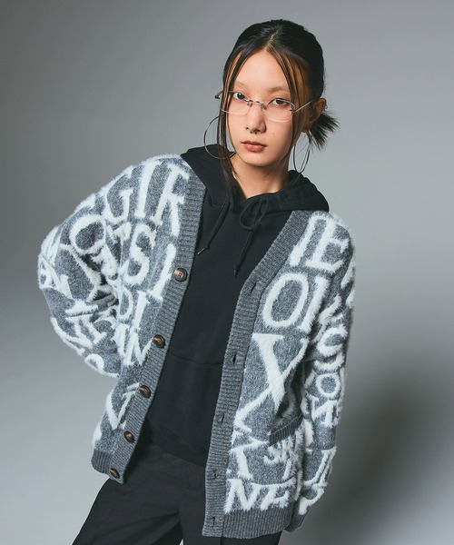セール】LOGO AND BUNNY JACQUARD KNIT CARDIGAN（カーディガン/ボレロ