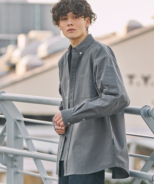 セール】【HECT】Big Oxford BD L/S Shirt / ビッグシルエットボタン