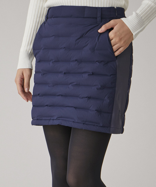 セール】【撥水】ストレッチナイロン ダウンスカート（スカート