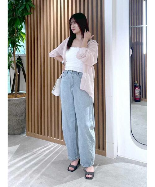 ◇【3サイズ展開XS-M】デニムエッグパンツ【低身長サイズ有】（デニム