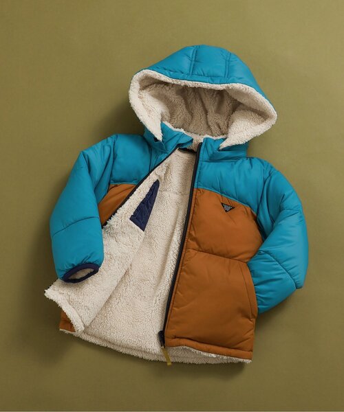 セール】【洗える/4WAY】中綿ボア リバーシブルブルゾン_フード