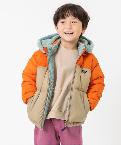 セール】【洗える/4WAY】中綿ボア リバーシブルブルゾン_フード