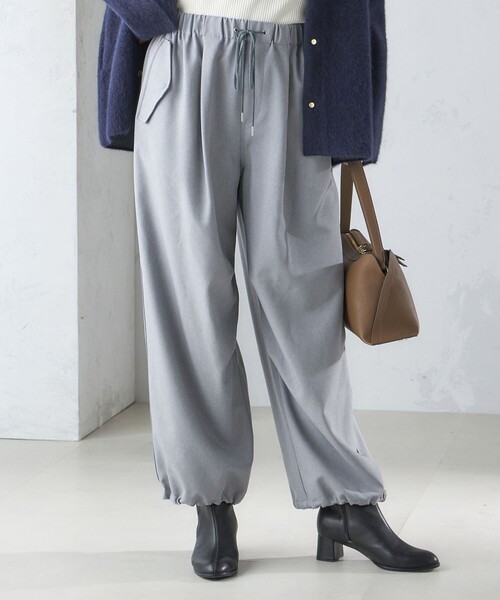 セール】〈手洗い可能〉メランジ ツイル ドロスト パンツ（その他