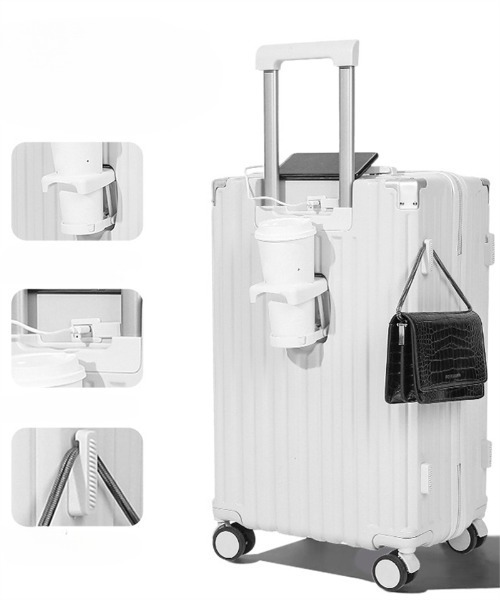 セール】カップホルダー付き キャリーケース（スーツケース/キャリー