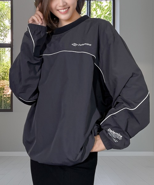 セール】萌え袖 バルーンスリーブ ナイロン タスラン プルオーバー