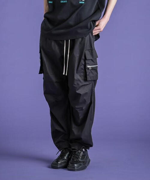 DankeSchon/ダンケシェーン/COATING ZIP POCKET PANTS（カーゴパンツ