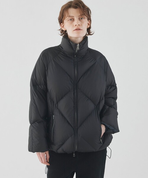 ウォータープルーフタフタ リバーシブルショートコート（ダウン