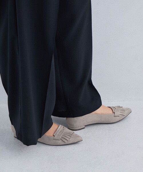 セール】【WEB限定】ポインテッド キルト フラットシューズ（1.5cm