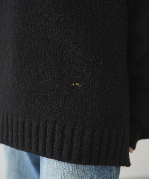 セール】アルパカ混深Vネックニットプルオーバー（ニット/セーター