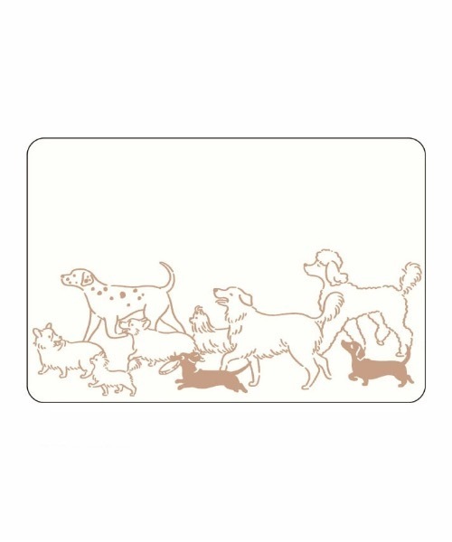 EC:アララミニカード 犬猫行列イラストカード（手帳/メモ帳）｜COMMON