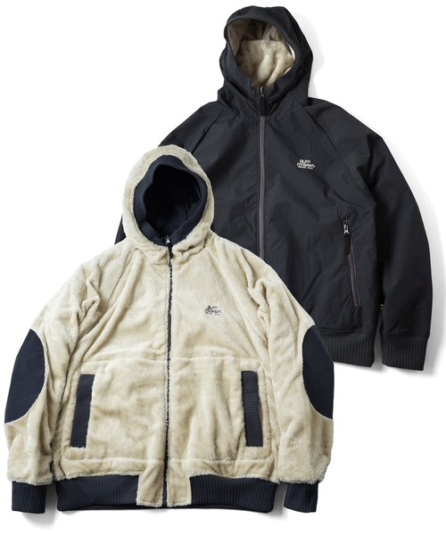 リバーシブルボアxリップストップフードジャケット | ジムマスター