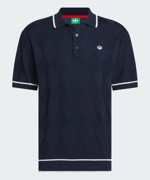 セール】オリジナルスゴルフ アーガイルニット 半袖ポロ【adidas Golf