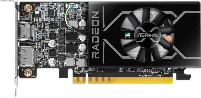 ASRock Low Profile Radeon RX 6400 Graphics Card RX6400 LP 4G