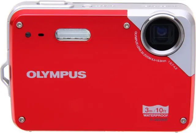 OLYMPUS X-560WP Red 10.0 MP Waterproof Digital Camera - Newegg.com