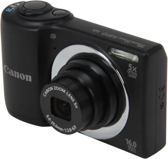 Canon PowerShot A810 Black 16 MP 28mm Wide Angle Digital Camera