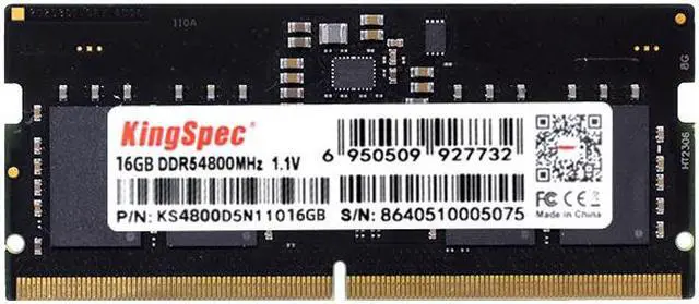 KingSpec 32GB (2 x 16GB) 262-Pin DDR5 SO-DIMM Laptop RAM 4800 (PC5