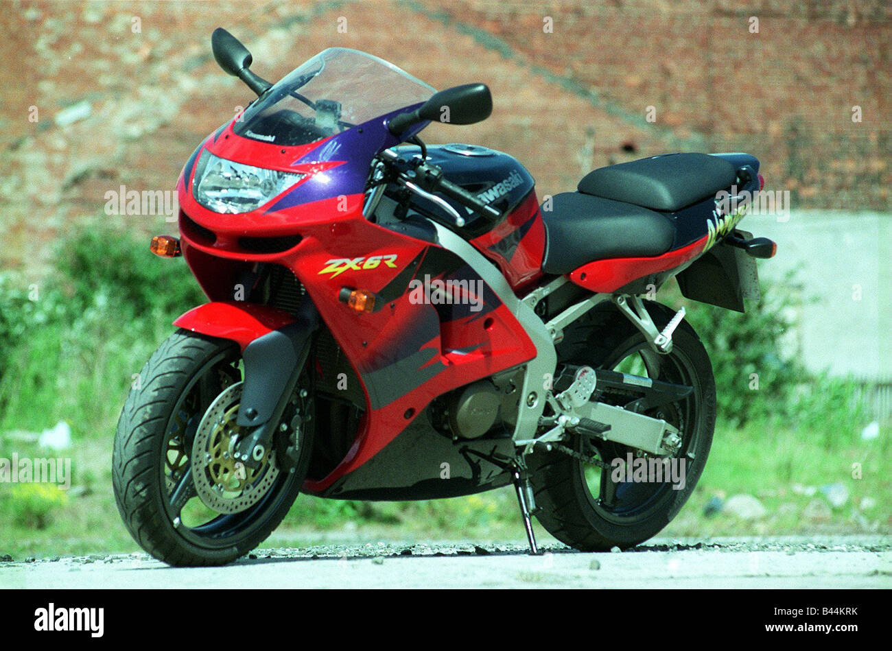 Kawasaki ZX6 motorcycle June 1998 Stock Photo - Alamy