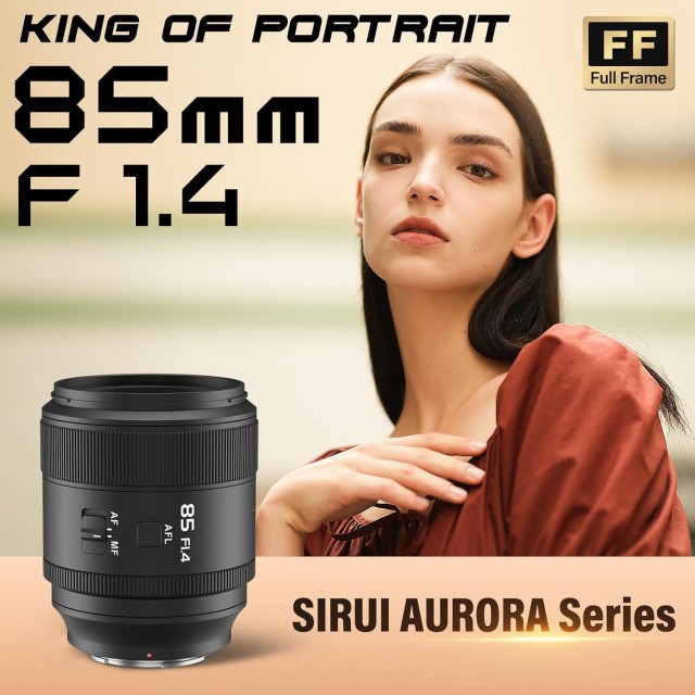 New Sirui Aurora 85mm F1.4 is an Autofocus Lens with Full-frame