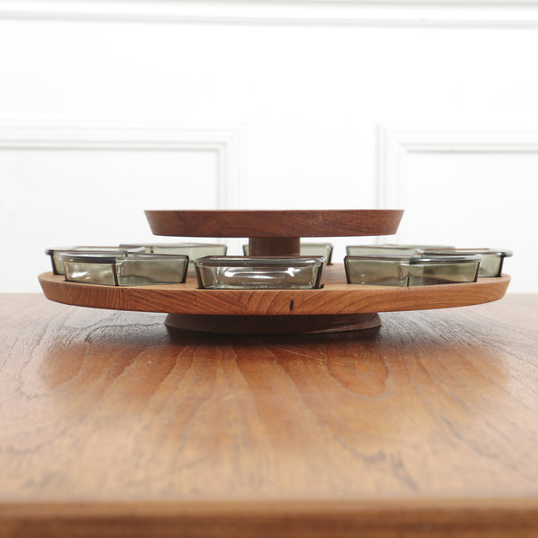 デンマーク製 チーク材 回転トレイ #31733 – camori ヴィンテージ家具