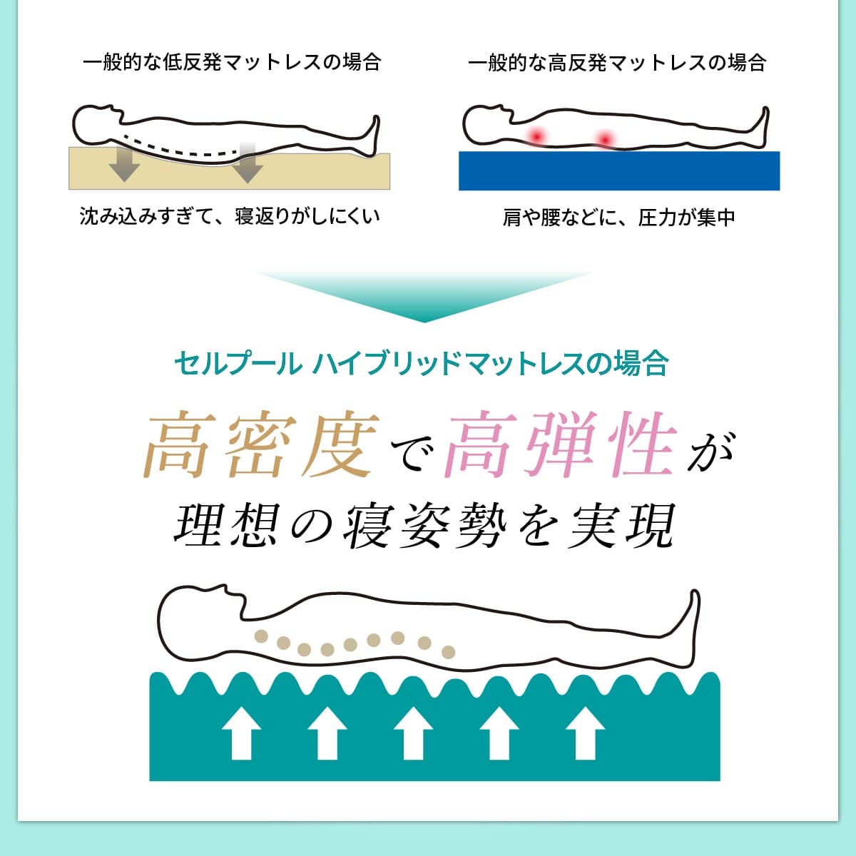 New ハイブリッドマットレス エクスチェンジ – cellpur公式通販