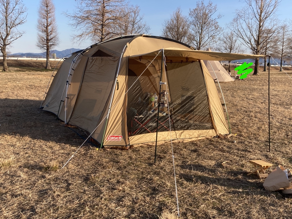 タフスクリーンツールームハウスMDXでキャンプデビューしました