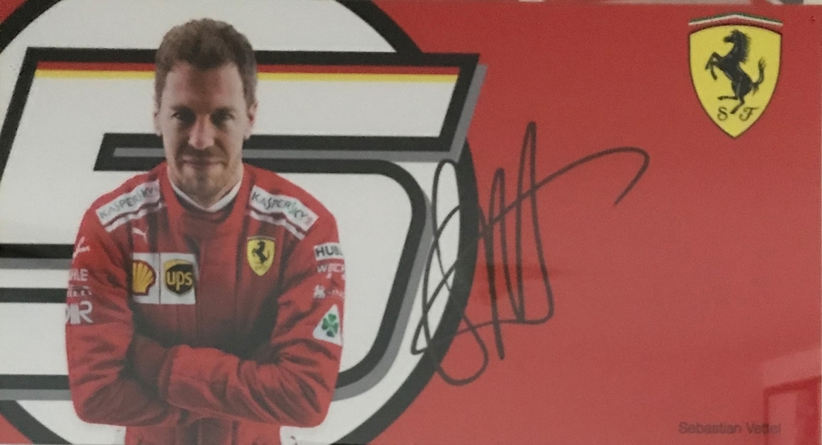 偽物サインに騙されないために ベッテル編 - F1観戦記 海外GP現地観戦