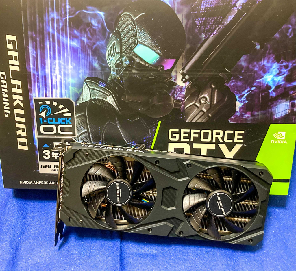 新しいグラボを買った話：GG-RTX3060Ti-E8GB/DF - setodaNote