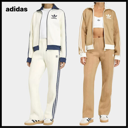 ホワイト（白）系 S adidas(アディダス) セットアップ(レディース