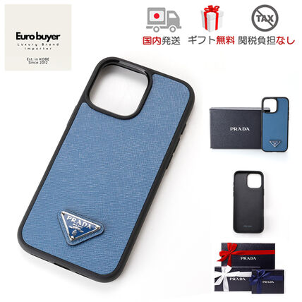 ブルー（青）系 PRADA(プラダ) iPhone・スマホケース(レディース