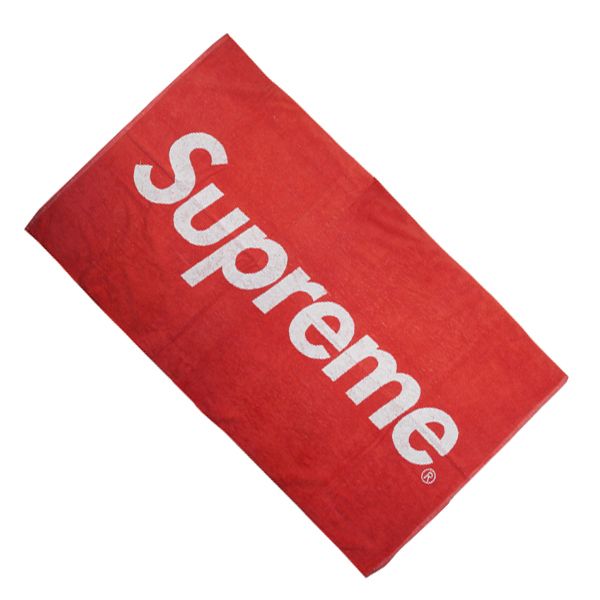 13SS SUPREME LOGO BEACH TOWEL ロゴ ビーチタオル レッド (Supreme