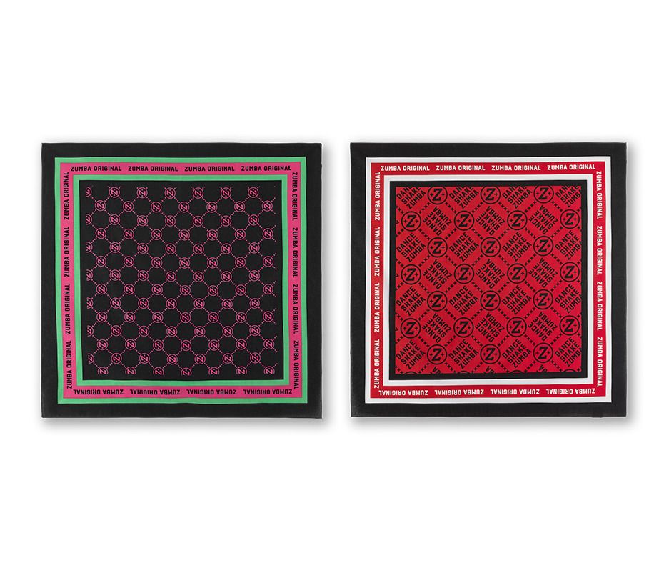 国内即日発送】Zumba Style Bandanas ズンバ バンダナ2枚 (ZUMBA/ヨガ