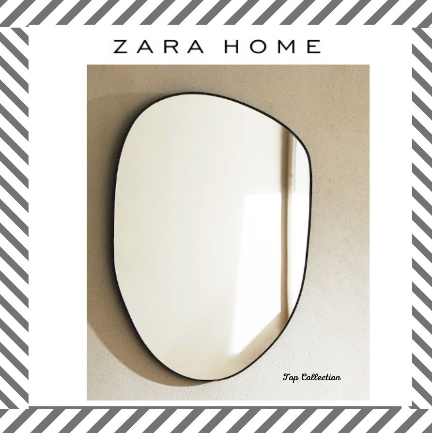 ZARA HOME イレギュラー シェイプミラー 70×50 鏡 (ZARA HOME/ミラー
