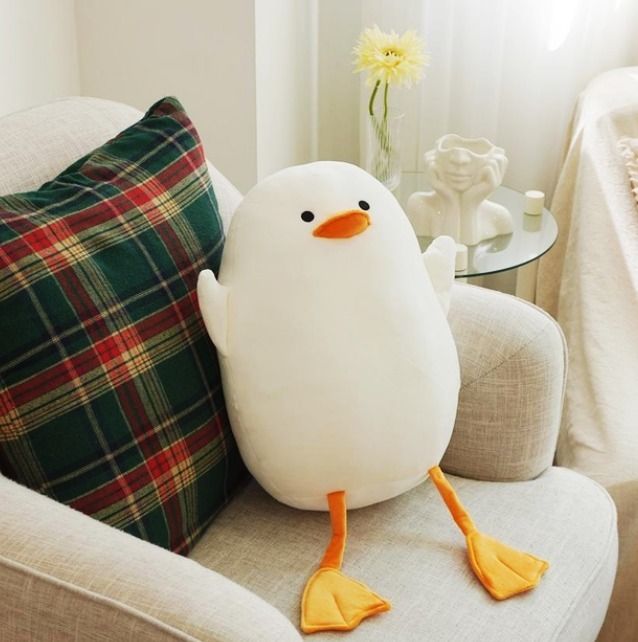 韓国雑貨 アヒル 人形 かわいい クッション オブジェ インテリア